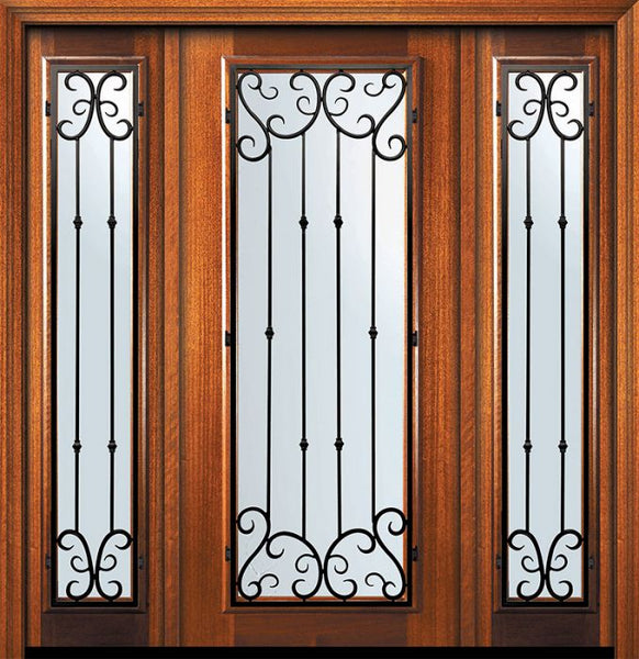 WDMA 60x80 Door (5ft by 6ft8in) Exterior Mahogany 80in Full Lite Valencia Door /2side 1