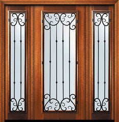WDMA 60x80 Door (5ft by 6ft8in) Exterior Mahogany 80in Full Lite Valencia Door /2side 1