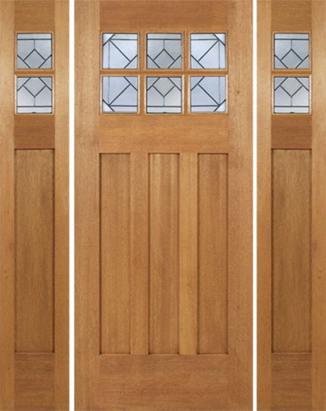 WDMA 60x84 Door (5ft by 7ft) Exterior Mahogany Randall Single Door/2side w/ Q Glass 1