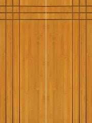 WDMA 60x96 Door (5ft by 8ft) Interior Barn Bamboo BM-3 Moderno Flush Panel Grooved Panel Modern Double Door 1