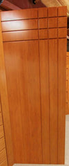 WDMA 60x96 Door (5ft by 8ft) Interior Barn Bamboo BM-3 Moderno Flush Panel Grooved Panel Modern Double Door 4