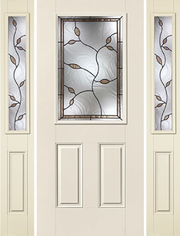 WDMA 62x80 Door (5ft2in by 6ft8in) Exterior Smooth Avonlea Half Lite 2 Panel Star Door 2 Sides 1