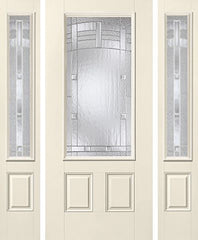 WDMA 62x80 Door (5ft2in by 6ft8in) Exterior Smooth MaplePark 3/4 Lite 2 Panel Star Door 2 Sides 1