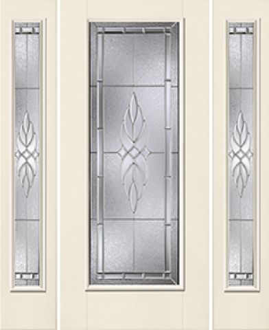 WDMA 62x80 Door (5ft2in by 6ft8in) Exterior Smooth KensingtonTM Full Lite W/ Stile Lines Star Door 2 sides 1