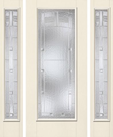 WDMA 62x80 Door (5ft2in by 6ft8in) Exterior Smooth MaplePark Full Lite W/ Stile Lines Star Door 2 Sides 1