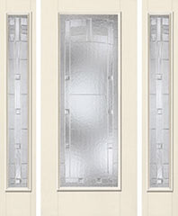 WDMA 62x80 Door (5ft2in by 6ft8in) Exterior Smooth MaplePark Full Lite W/ Stile Lines Star Door 2 Sides 1