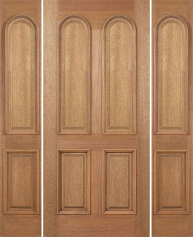 WDMA 64x80 Door (5ft4in by 6ft8in) Exterior Mahogany Legacy Single Door/2side Plain Panel 1