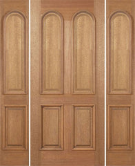 WDMA 64x80 Door (5ft4in by 6ft8in) Exterior Mahogany Legacy Single Door/2side Plain Panel 1