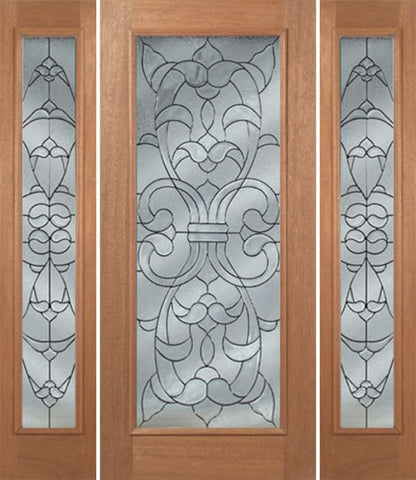 WDMA 64x80 Door (5ft4in by 6ft8in) Exterior Mahogany Edwards Single Door/2side w/ W Glass - 6ft8in Tall 1
