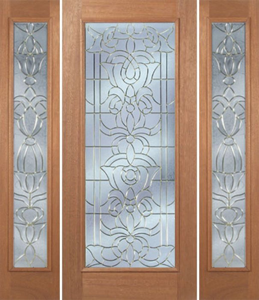 WDMA 64x80 Door (5ft4in by 6ft8in) Exterior Mahogany Edwards Single Door/2side w/ U Glass - 6ft8in Tall 1