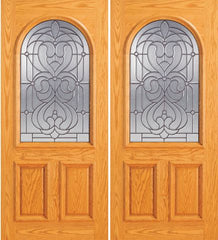 WDMA 64x80 Door (5ft4in by 6ft8in) Exterior Mahogany Radius Lite Double Door 1