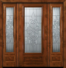 WDMA 64x80 Door (5ft4in by 6ft8in) Exterior Knotty Alder 36in x 80in 3/4 Lite Courtlandt Alder Door /2side 1