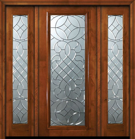 WDMA 64x80 Door (5ft4in by 6ft8in) Exterior Knotty Alder 36in x 80in Full Lite Savoy Alder Door /2side 1