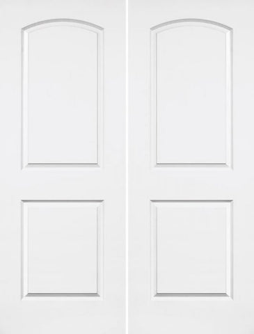 WDMA 64x96 Door (5ft4in by 8ft) Interior Swing Smooth 96in Caiman Solid Core Double Door|1-3/4in Thick 1