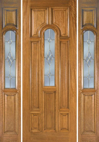 WDMA 64x96 Door (5ft4in by 8ft) Exterior Mahogany Talbot Single Door/2side w/ C Glass 1