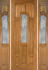 WDMA 64x96 Door (5ft4in by 8ft) Exterior Mahogany Talbot Single Door/2side w/ OL Glass 1
