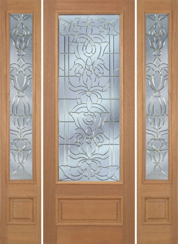 WDMA 64x96 Door (5ft4in by 8ft) Exterior Mahogany Edwards Single Door/2side w/ U Glass - 8ft Tall 1
