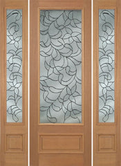WDMA 64x96 Door (5ft4in by 8ft) Exterior Mahogany Edwards Single Door/2side w/ S Glass - 8ft Tall 1