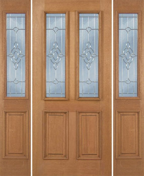 WDMA 66x80 Door (5ft6in by 6ft8in) Exterior Mahogany Martin Single Door/2side w/ AO Glass 1