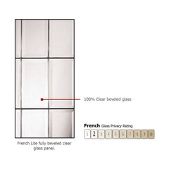 WDMA 66x96 Door (5ft6in by 8ft) Exterior Mahogany 42in x 96in 3/4 Lite French Door /2side 2