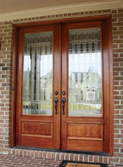 WDMA 68x78 Door (5ft8in by 6ft6in) Exterior Mahogany Tessera Double Wakefield 2