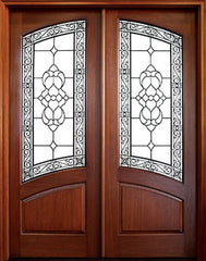 WDMA 68x78 Door (5ft8in by 6ft6in) Exterior Mahogany Lake Norman Double Aberdeen 1