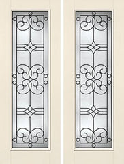 WDMA 68x96 Door (5ft8in by 8ft) Exterior Smooth Salinas 8ft Full Lite W/ Stile Lines Star Double Door 1