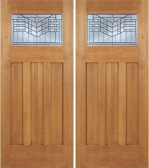 WDMA 72x84 Door (6ft by 7ft) Exterior Mahogany Biltmore Double Door w/ E Glass 1