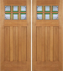 WDMA 72x84 Door (6ft by 7ft) Exterior Mahogany Randall Double Door w/ MO Glass 1