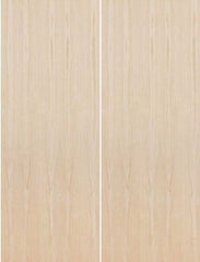 WDMA 72x84 Door (6ft by 7ft) Interior Swing Birch 84in Fire Rated Solid Mineral Core Flush Double Door|1-3/4in Thick 1