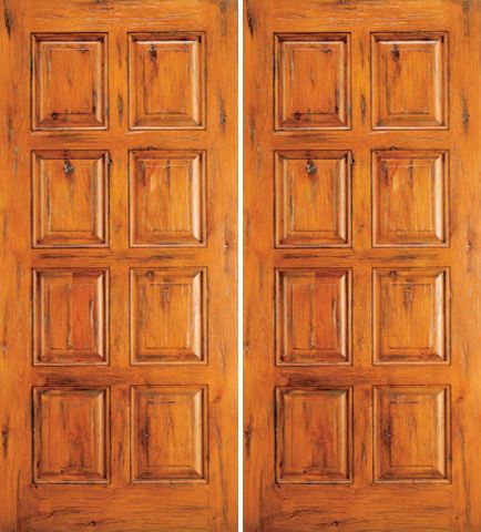 WDMA 72x84 Door (6ft by 7ft) Exterior Knotty Alder Double Door 8-Panel Southwest Home 1