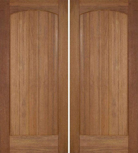 WDMA 72x96 Door (6ft by 8ft) Exterior Teak Sedona Rustic Double Door 1