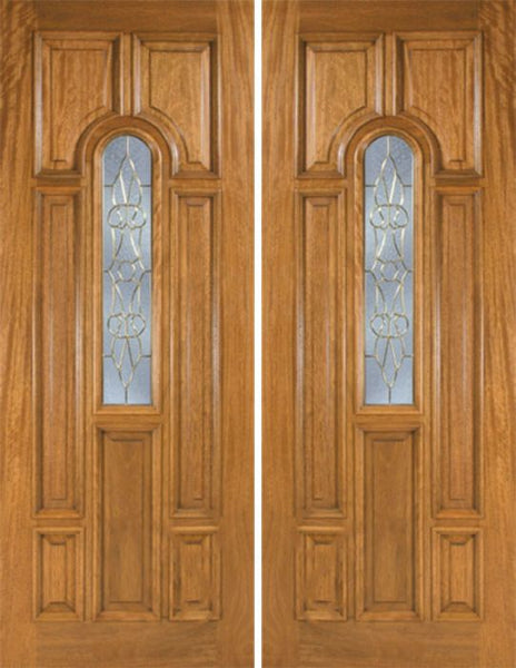 WDMA 72x96 Door (6ft by 8ft) Exterior Mahogany Talbot Double Door w/ OL Glass 1