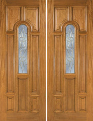 WDMA 72x96 Door (6ft by 8ft) Exterior Mahogany Talbot Double Door w/ OL Glass 1