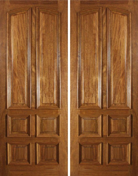WDMA 72x96 Door (6ft by 8ft) Exterior Mahogany Bristol Double Door - 8ft Tall 1