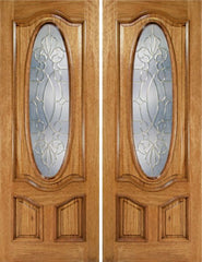 WDMA 72x96 Door (6ft by 8ft) Exterior Mahogany La Jolla Double Door w/ CO Glass - 8ft Tall 1