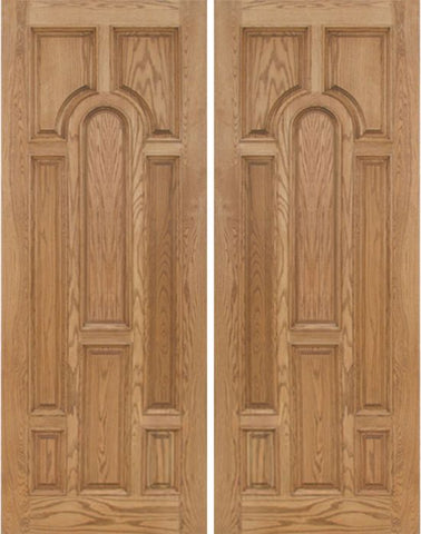 WDMA 72x96 Door (6ft by 8ft) Exterior Oak Carrick Double Door - 8ft Tall 1