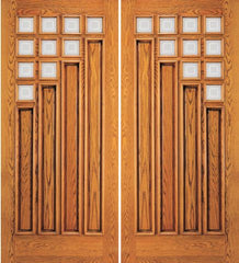 WDMA 72x96 Door (6ft by 8ft) Exterior Mahogany 9 Lite Double Door 1