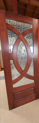 WDMA 72x96 Door (6ft by 8ft) Exterior Mahogany Front Double Door Radius Lite Insulated Tempered Glass 3