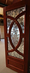 WDMA 72x96 Door (6ft by 8ft) Exterior Mahogany Front Double Door Radius Lite Insulated Tempered Glass 6