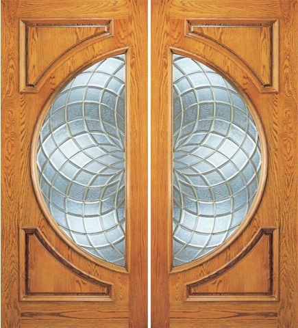 WDMA 72x96 Door (6ft by 8ft) Exterior Mahogany Modern Radius Lite Entry Double Door Decorative Glass 1