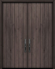 WDMA 72x96 Door (6ft by 8ft) Exterior Swing Knotty Alder 36in x 96in Double Square Top Plank Estancia Alder Door 1