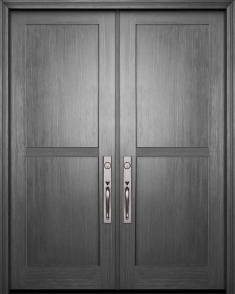 WDMA 72x96 Door (6ft by 8ft) Exterior Fir IMPACT | 96in Double Shaker 2 Panel Door 1