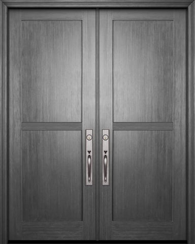 WDMA 72x96 Door (6ft by 8ft) Exterior Fir IMPACT | 96in Double Shaker 2 Panel Door 1