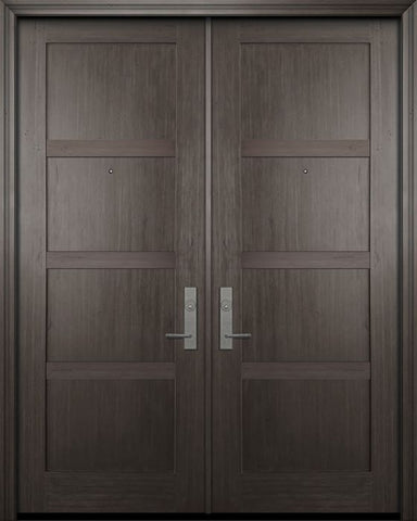 WDMA 72x96 Door (6ft by 8ft) Exterior Fir IMPACT | 96in Double Shaker 4 Panel Door 1