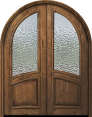 WDMA 72x96 Door (6ft by 8ft) Exterior Knotty Alder 36in x 96in Double Round Top Smooth Panel Estancia Alder Door 1