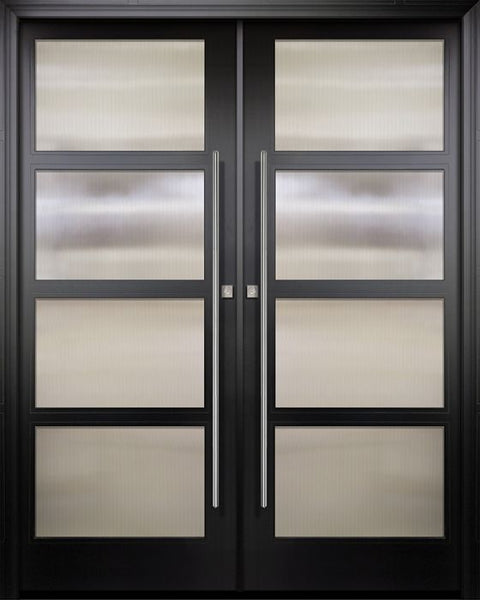 WDMA 72x96 Door (6ft by 8ft) Exterior Swing Smooth 36in x 96in Double 4 Block NP-Series Narrow Profile Door 1