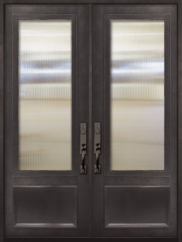 WDMA 72x96 Door (6ft by 8ft) Patio 96in 3/4 Lite Double Privacy Glass Entry Door 1