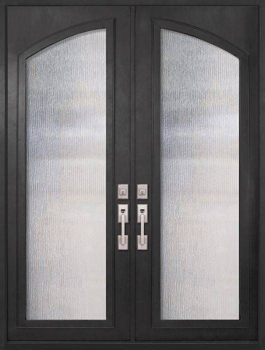 WDMA 72x96 Door (6ft by 8ft) Patio 96in Full Arch Lite Double Privacy ...
