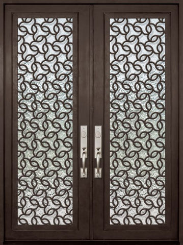 WDMA 72x96 Door (6ft by 8ft) Exterior 96in Arte Full Lite Double Contemporary Entry Door 1